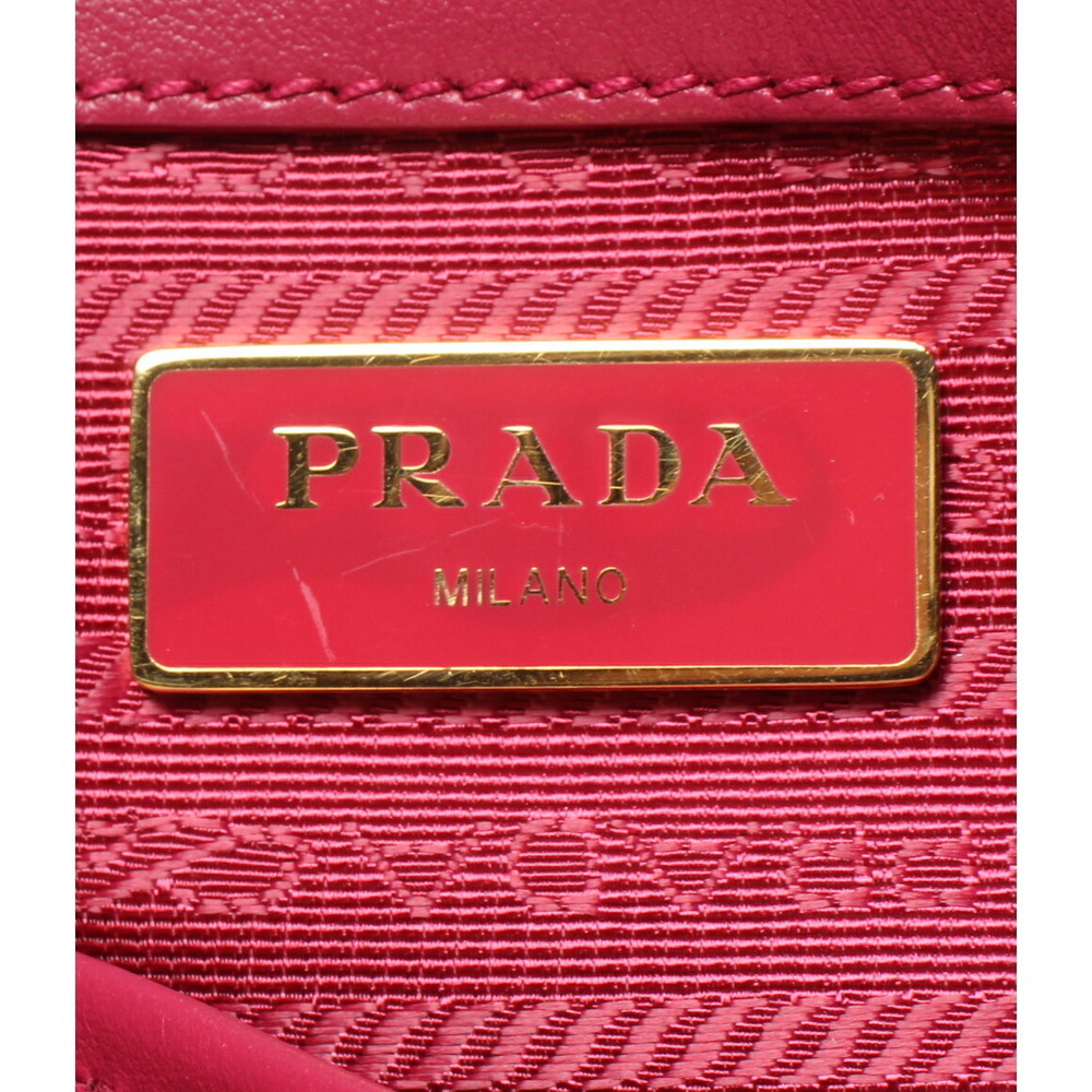 Prada Tessuto satchel nylon body leather Pink - Picture 4 of 6